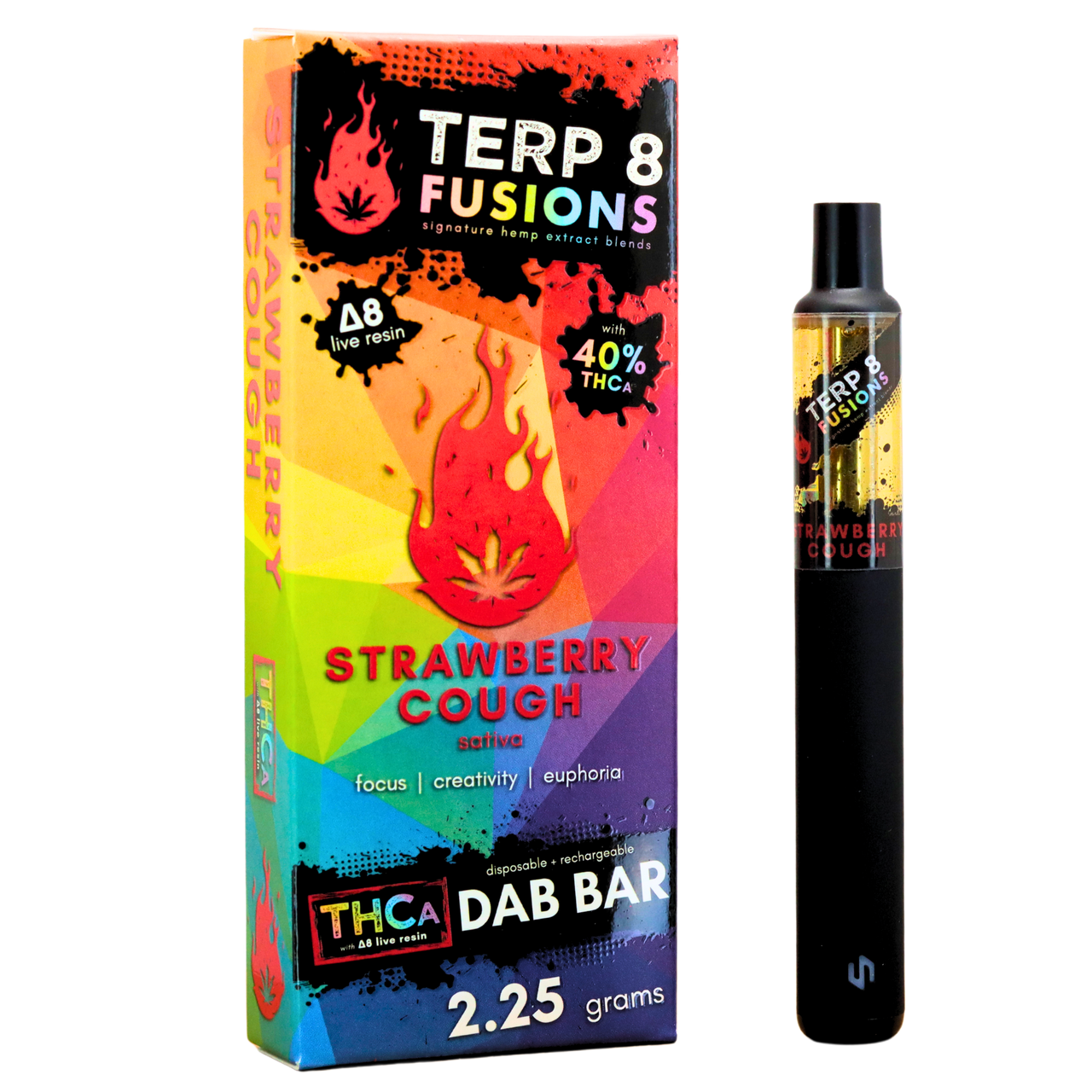 Terp 8 - 2.25g THCA + D8 Live Resin Disposable Dab Bar (6ct.)