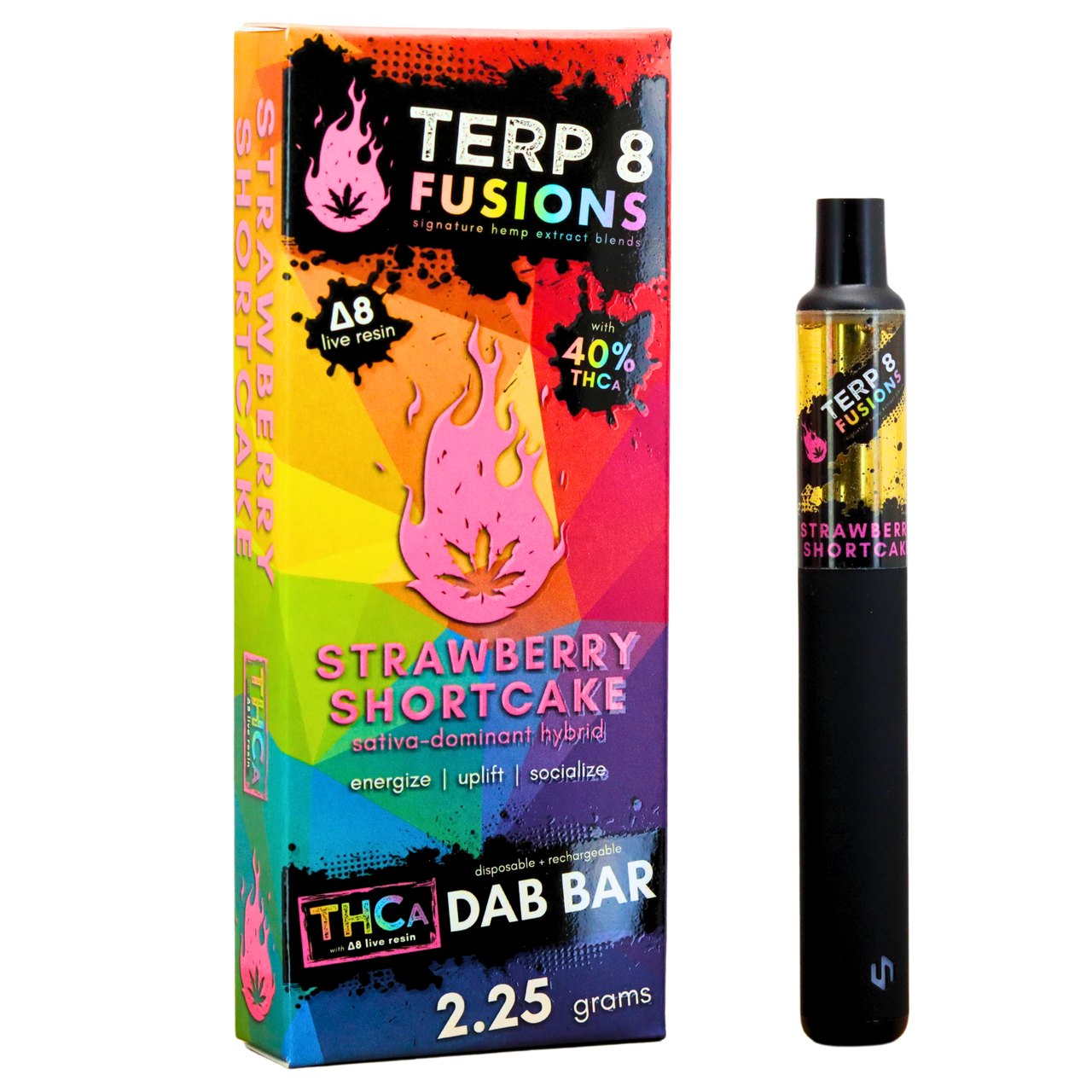 Terp 8 - 2.25g THCA + D8 Live Resin Disposable Dab Bar (6ct.)