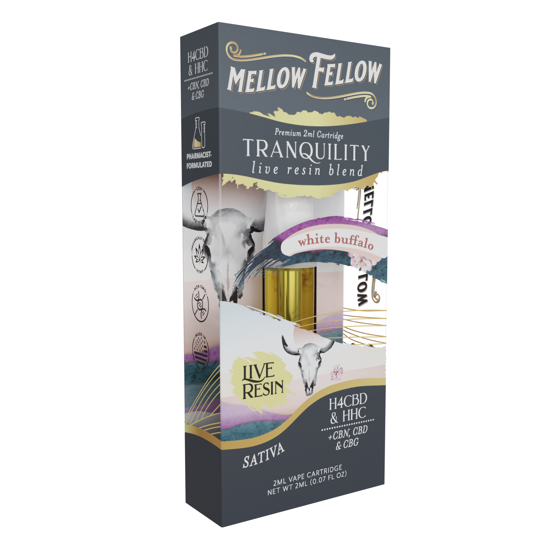 Live Resin Tranquility Blend (White Buffalo) 2ML Cartridge 6ct.