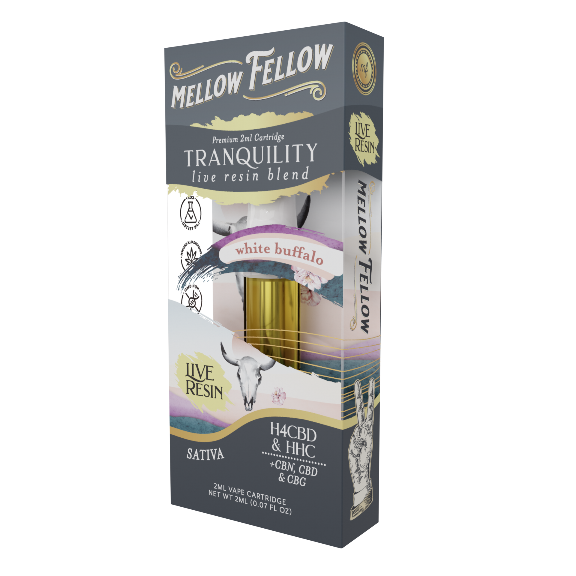 Live Resin Tranquility Blend (White Buffalo) 2ML Cartridge 6ct.
