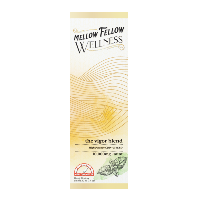 Mellow Fellow Wellness - 10,000mg Vigor Blend Tinctures (CBD|H4CBD) - Mint - 6ct Case