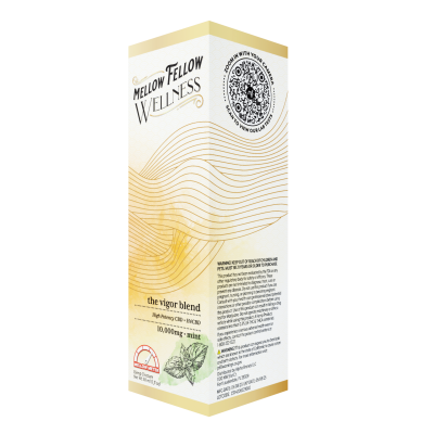 Mellow Fellow Wellness - 10,000mg Vigor Blend Tinctures (CBD|H4CBD) - Mint - 6ct Case