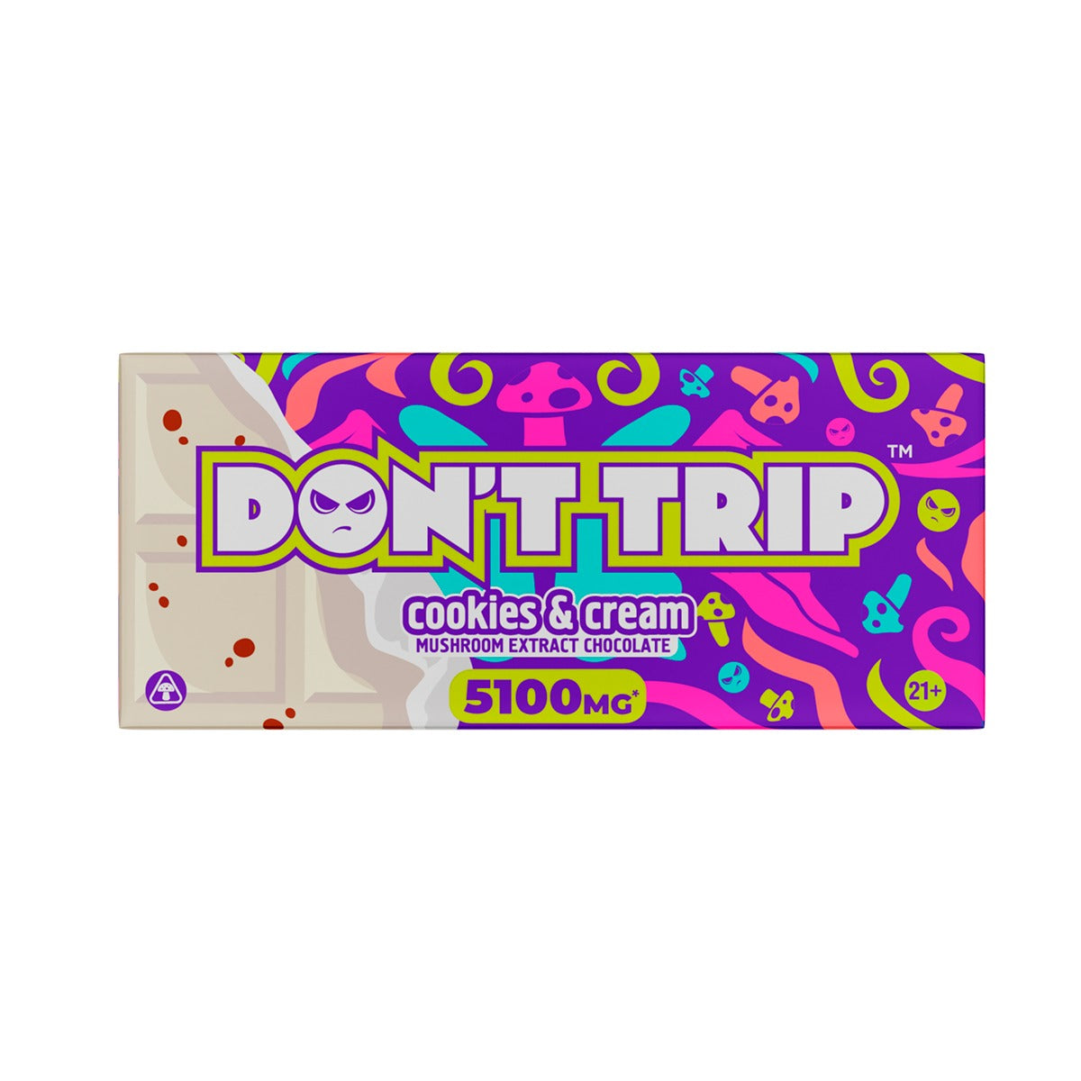 Don't Trip - Mushroom Extract Chocolates - 5,100mg Mushroom Extract | 100mg D9 - 10ct. Box