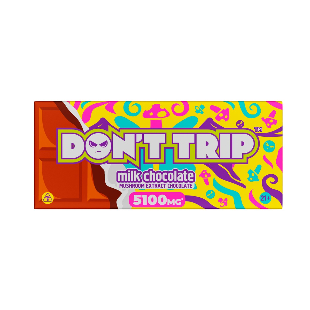 Don't Trip - Mushroom Extract Chocolates - 5,100mg Mushroom Extract | 100mg D9 - 10ct. Box