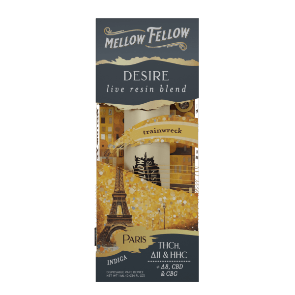 Mellow Fellow - 1g Live Resin Destination Blend Series Disposable (6ct)