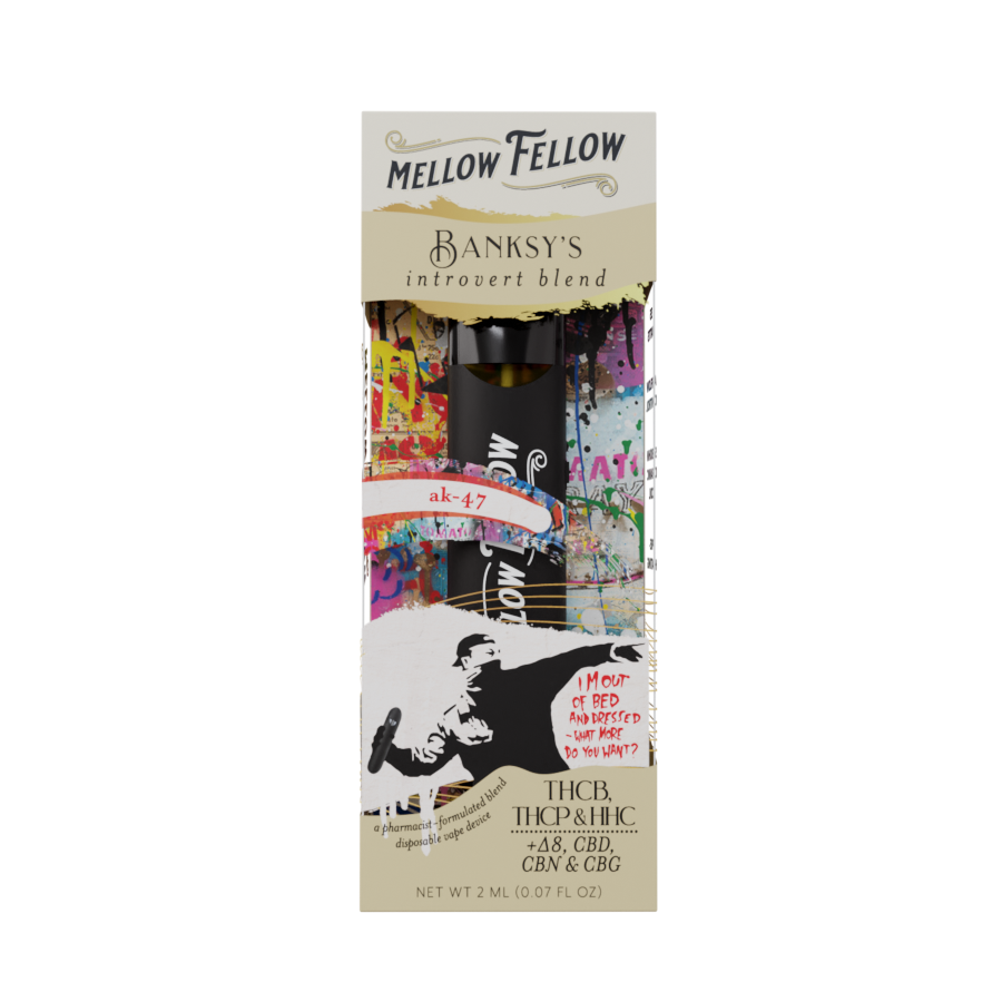 2ml Artist Blends Disposable - Banksy’s Introvert Blend (AK-47) - THCb, THCp, HHC, D8, CBN, CBG