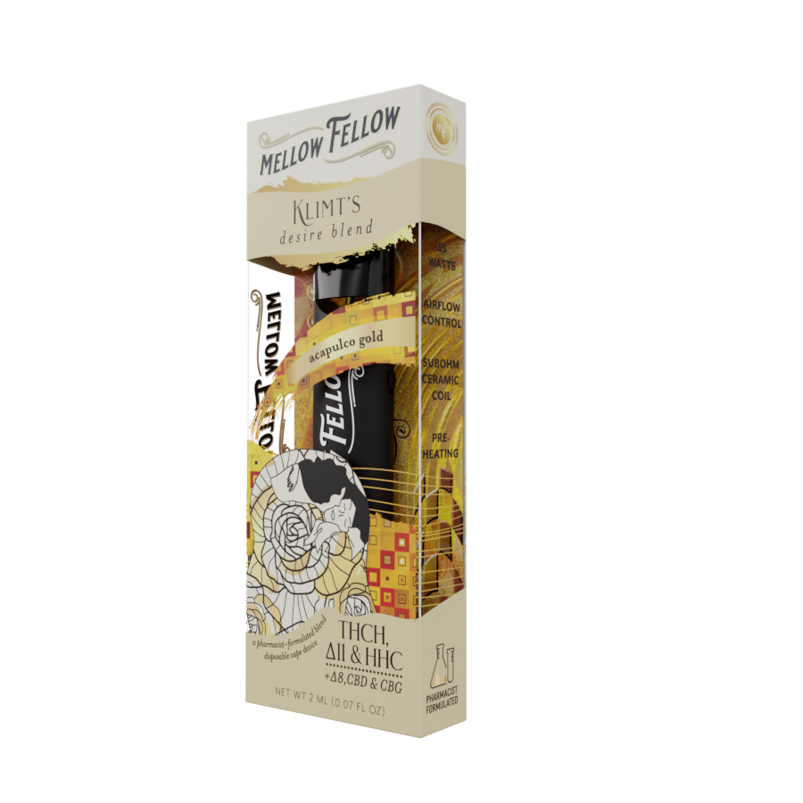 2ml Artist Blends Disposable - Klimt's Desire Blend (Acapulco Gold) - THCh, D11, HHC, D8, CBD, CBG