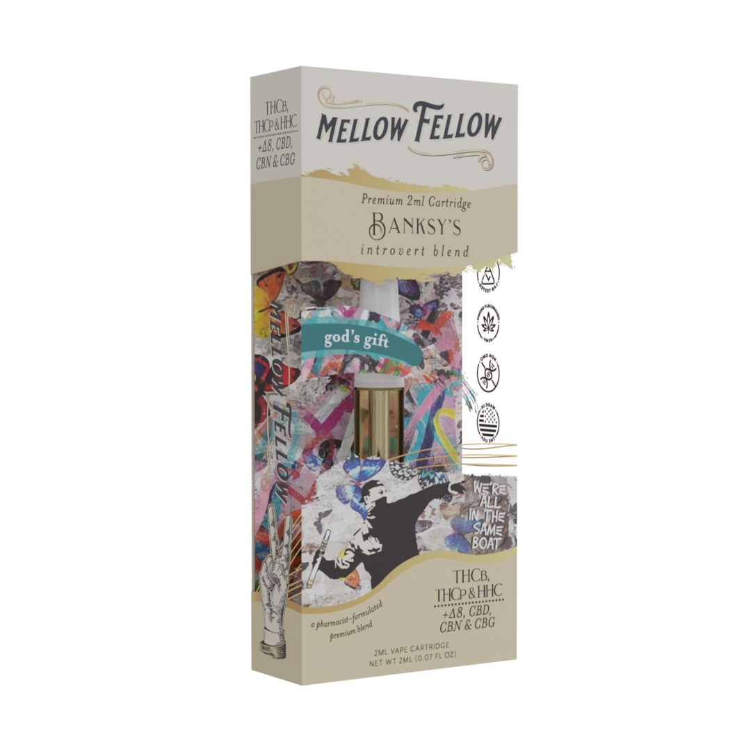 2ml Artist Blends Cartridge - Banksy’s Introvert Blend (God's Gift) - THCb, THCp, HHC, D8, CBN, CBG