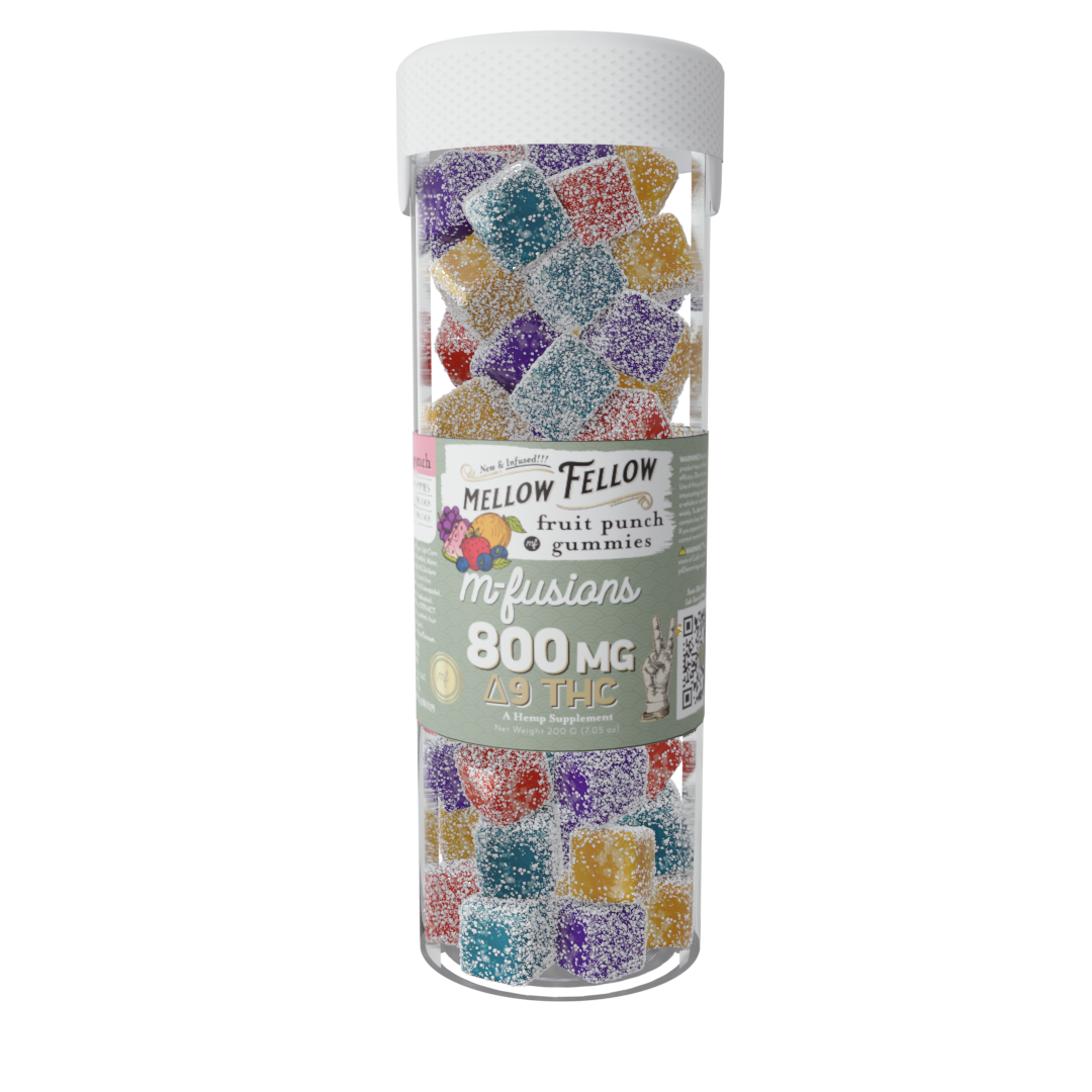 M-Fusions Edibles - D9 - 800mg (400mg THC) 40Ct. Jar