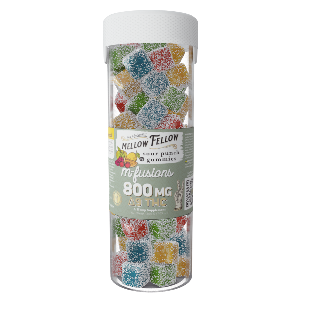 M-Fusions Edibles - D9 - 800mg (400mg THC) 40Ct. Jar
