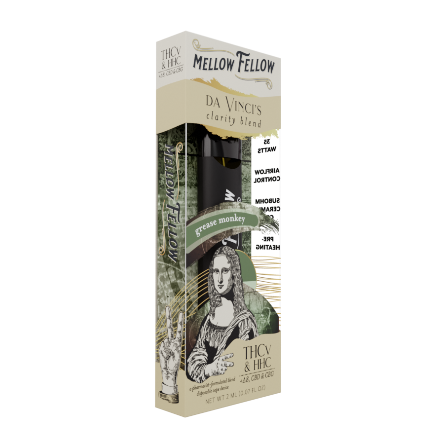 2ml Artist Blends Disposable - da Vinci's Clarity Blend - HHC, D8, CBD, CBG, THCv