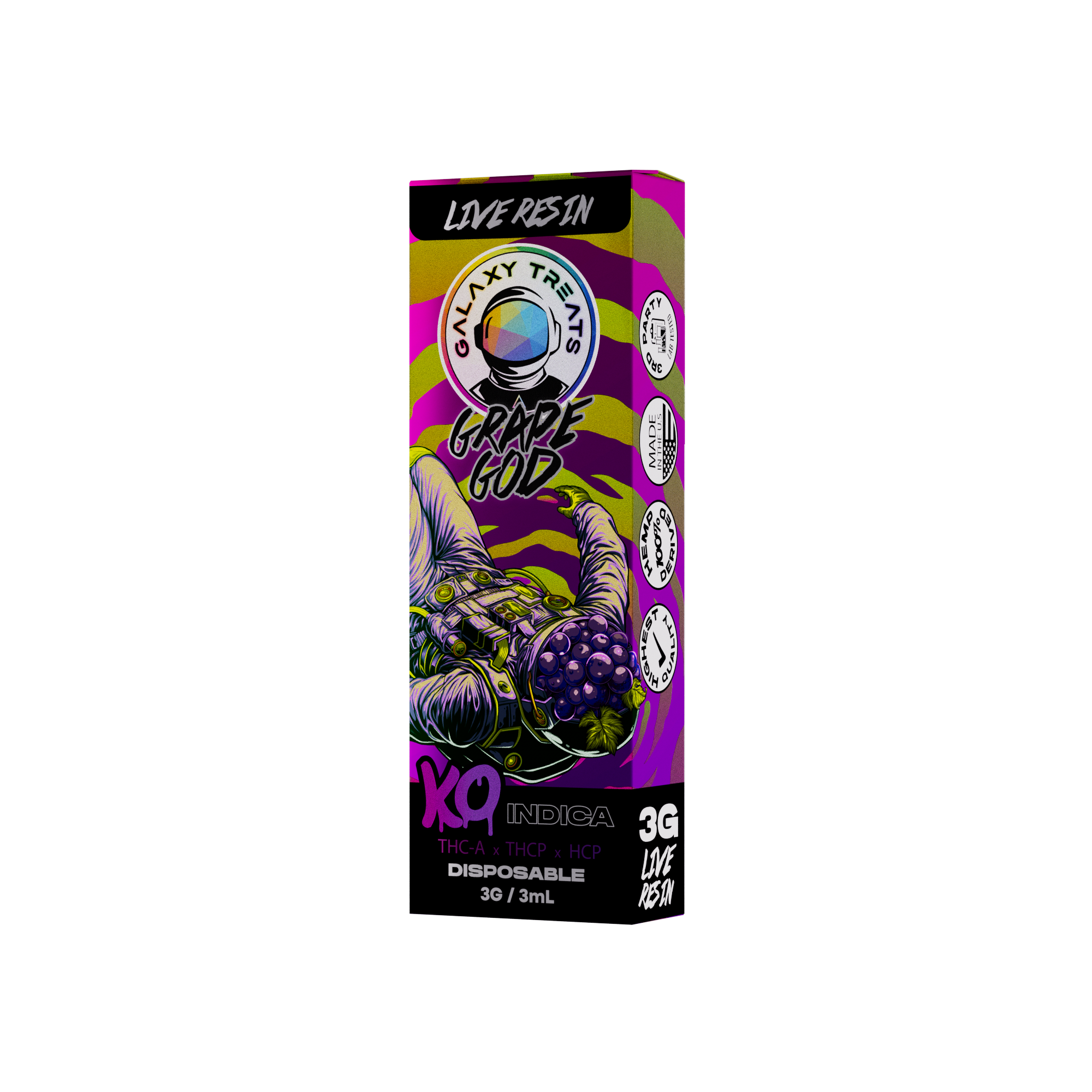 Galaxy Treats - 3g Live Resin Disposable - THCA | THCP | HCP - 5ct. Box