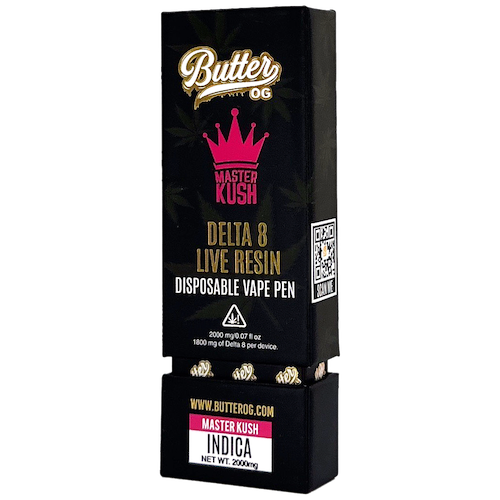 Butter OG - 2g Live Resin Delta 8 Disposables (5ct)