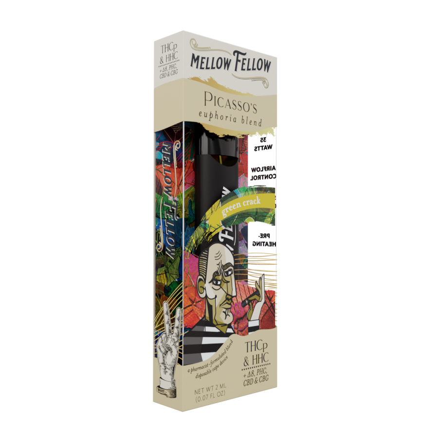 2ml Artist Blends Disposable - Picasso's Euphoria Blend - HHC, D8, PHC, CBD, CBG, and THCp