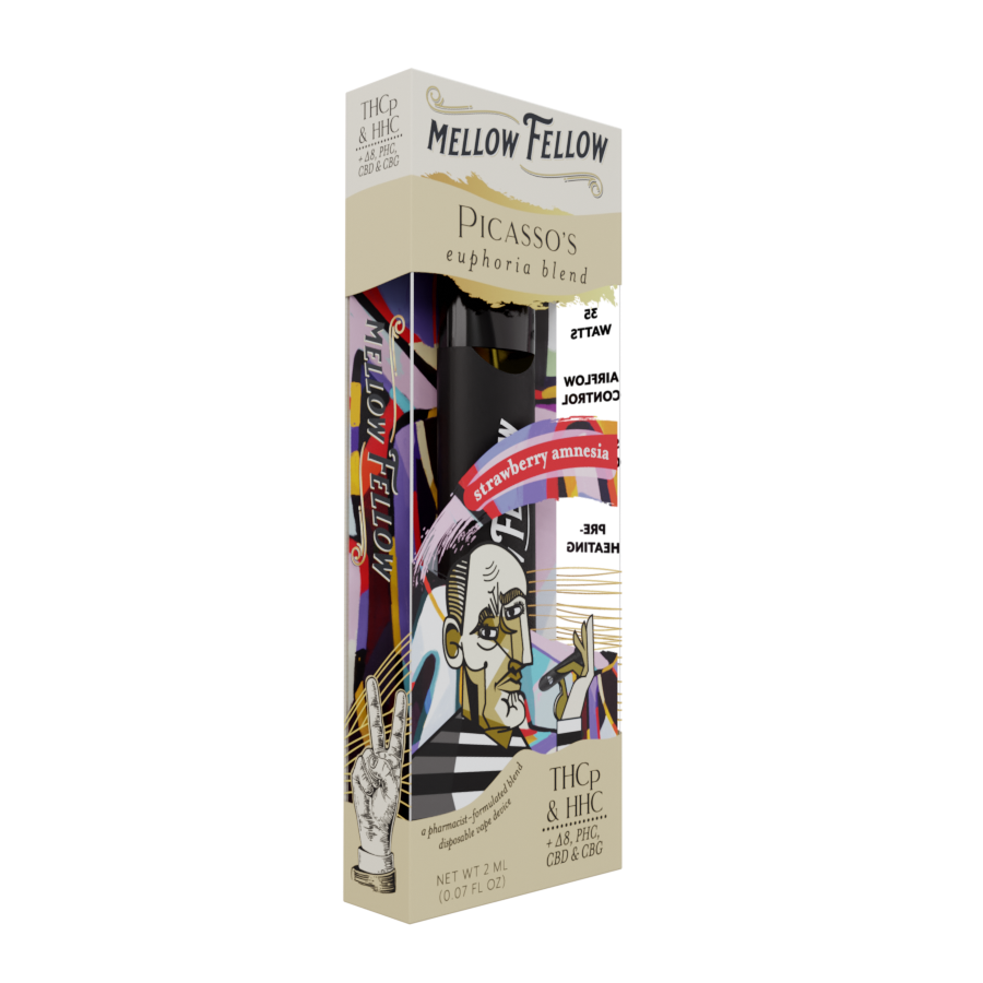 2ml Artist Blends Disposable - Picasso's Euphoria Blend - HHC, D8, PHC, CBD, CBG, and THCp