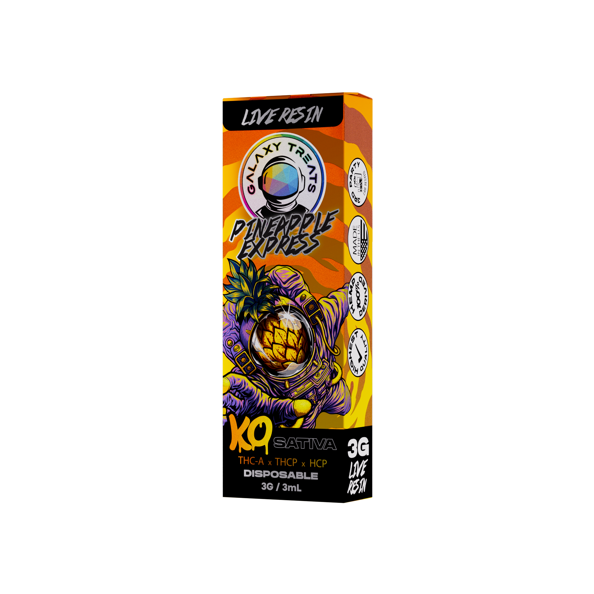 Galaxy Treats - 3g Live Resin Disposable - THCA | THCP | HCP - 5ct. Box