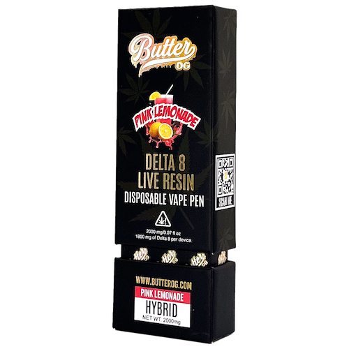 Butter OG - 2g Live Resin Delta 8 Disposables (5ct)