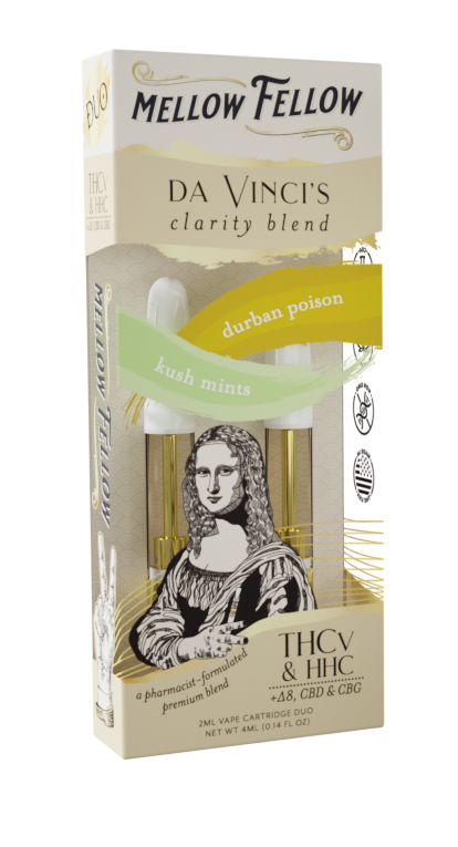 2ml Artist Blends Cartridge - da Vinci's Clarity Blend - HHC, D8, CBD, CBG, THCv