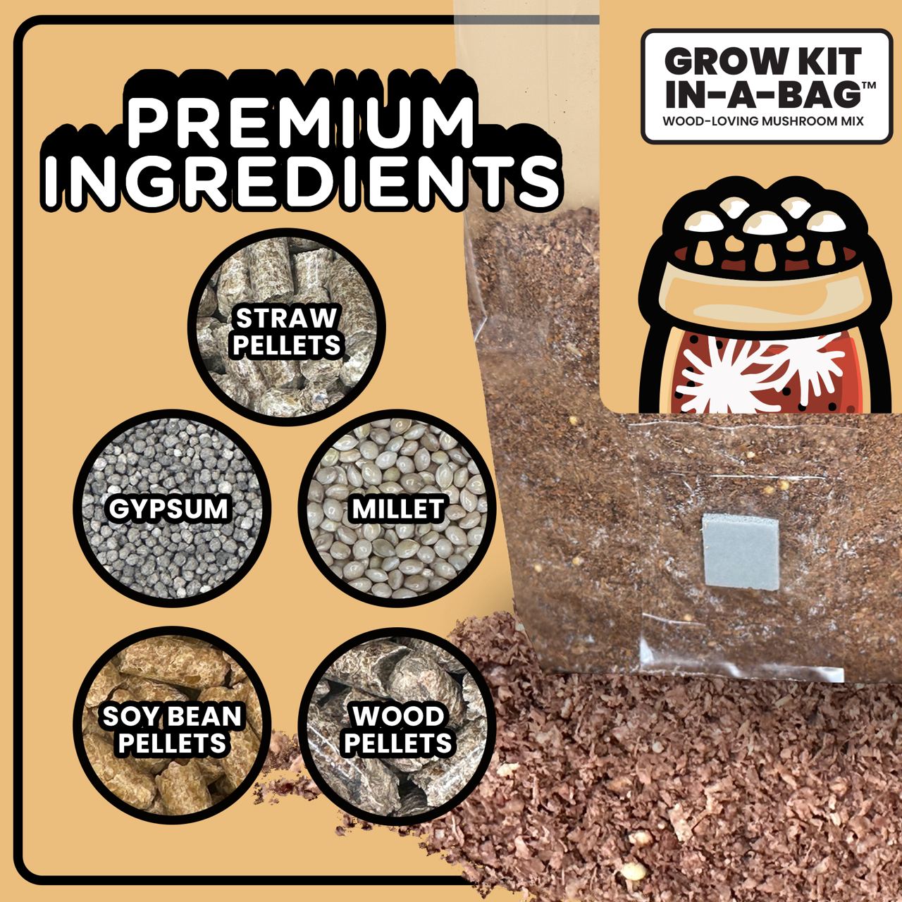 All-In-One Mushroom Grow Kit (Wood-Loving) - 20 Kits  - Mushroom Supplies Co.