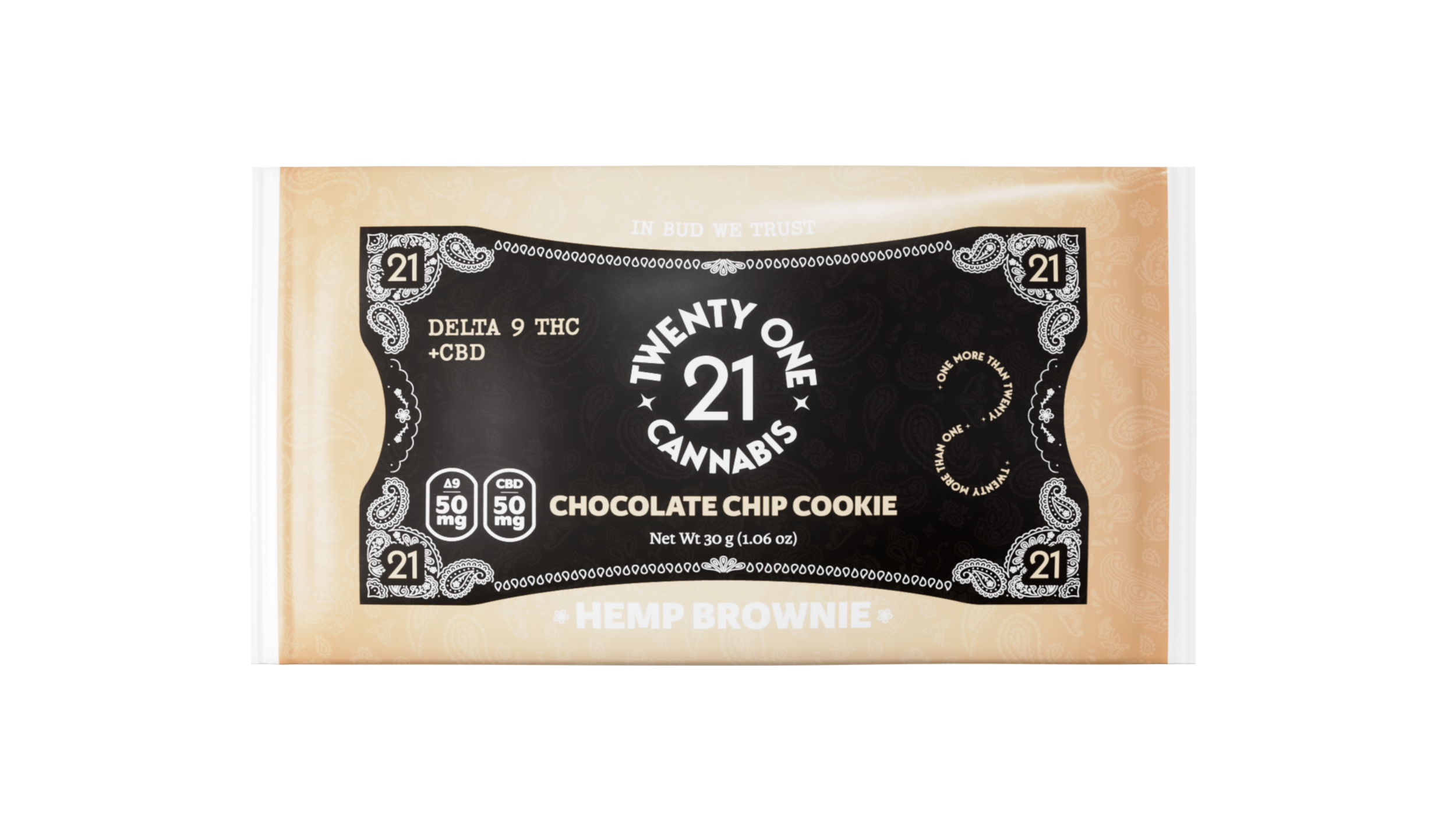 Twenty One Cannabis - 100mg D9 + CBD Infused Brownies (10ct Box)