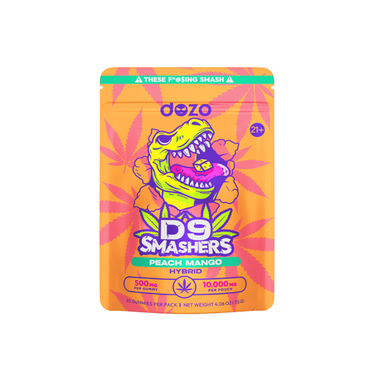 Dozo - 20ct. D9 Smashers Gummies - 500mg Cannabinoids/Gummy  (5ct Display)