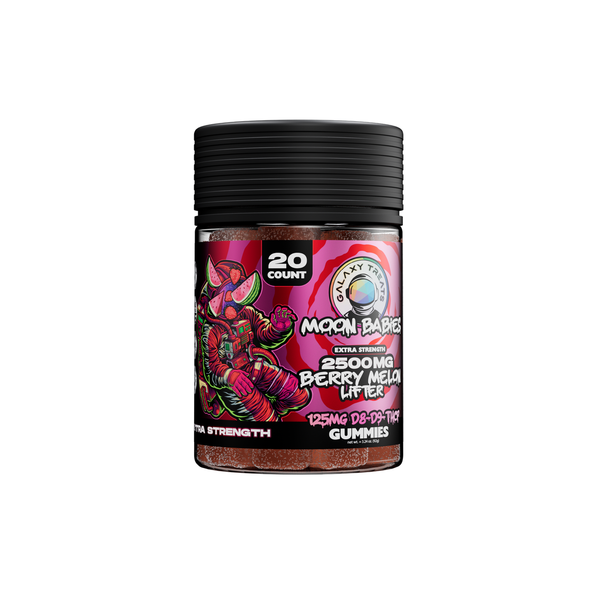 Galaxy Treats 20ct. D8D9THCP Extra Strength Moon Babies Jar 2,50