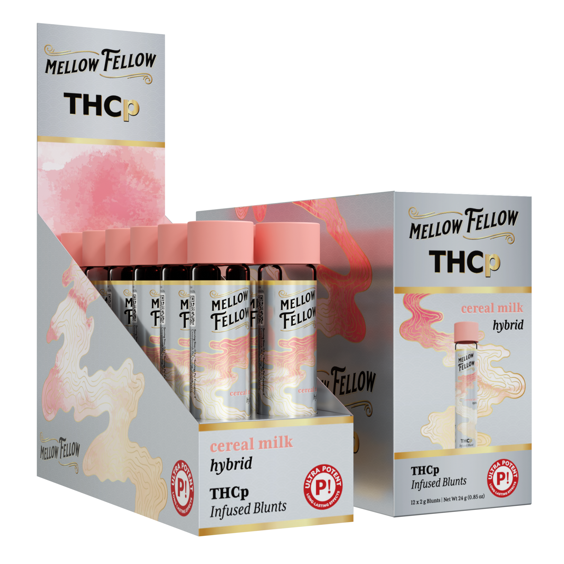 Mellow Fellow - 2g THCP Infused Preroll Blunts (12ct. Box)