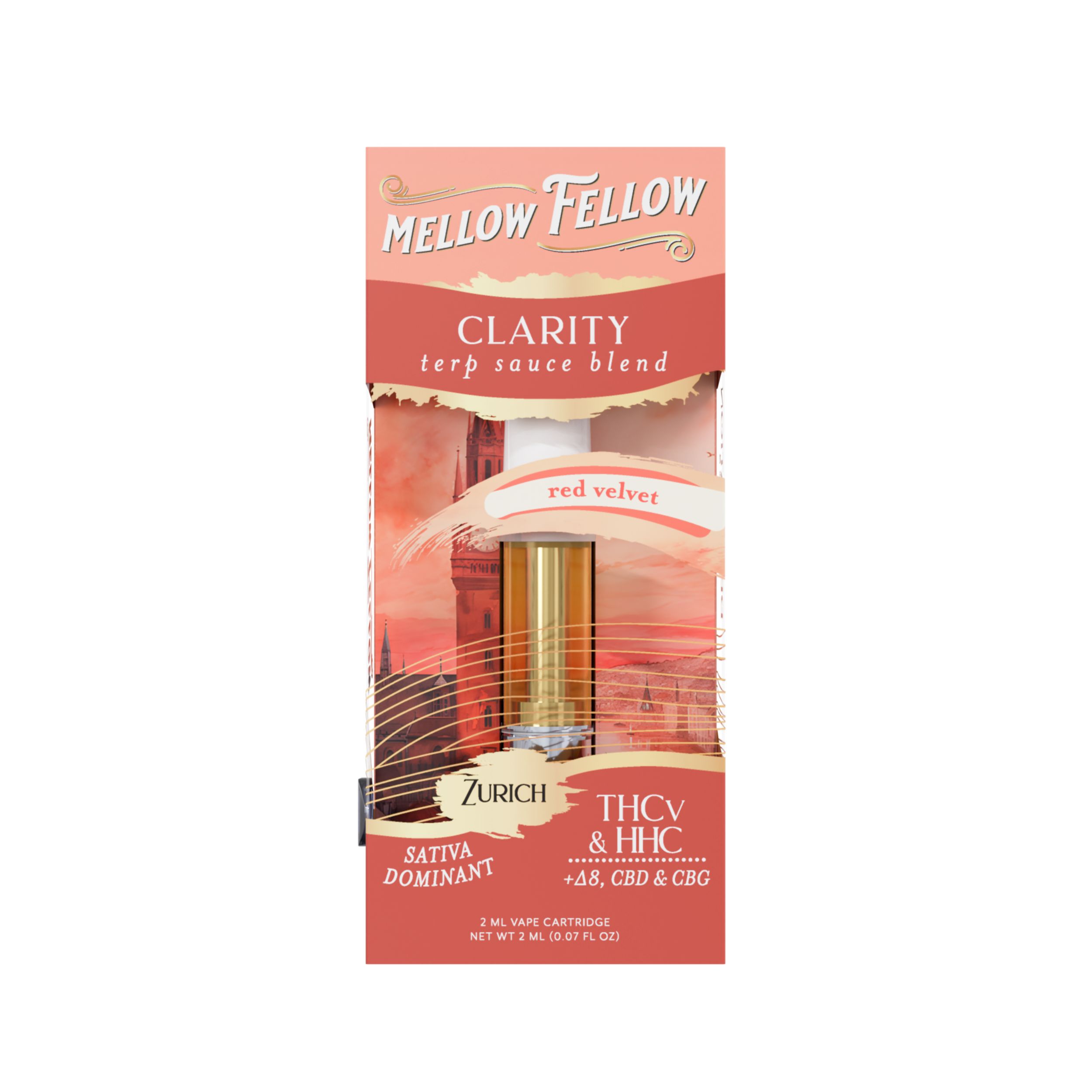 Mellow Fellow - 2g Terp Sauce Destination Blend Series Cartridges (6ct Box)