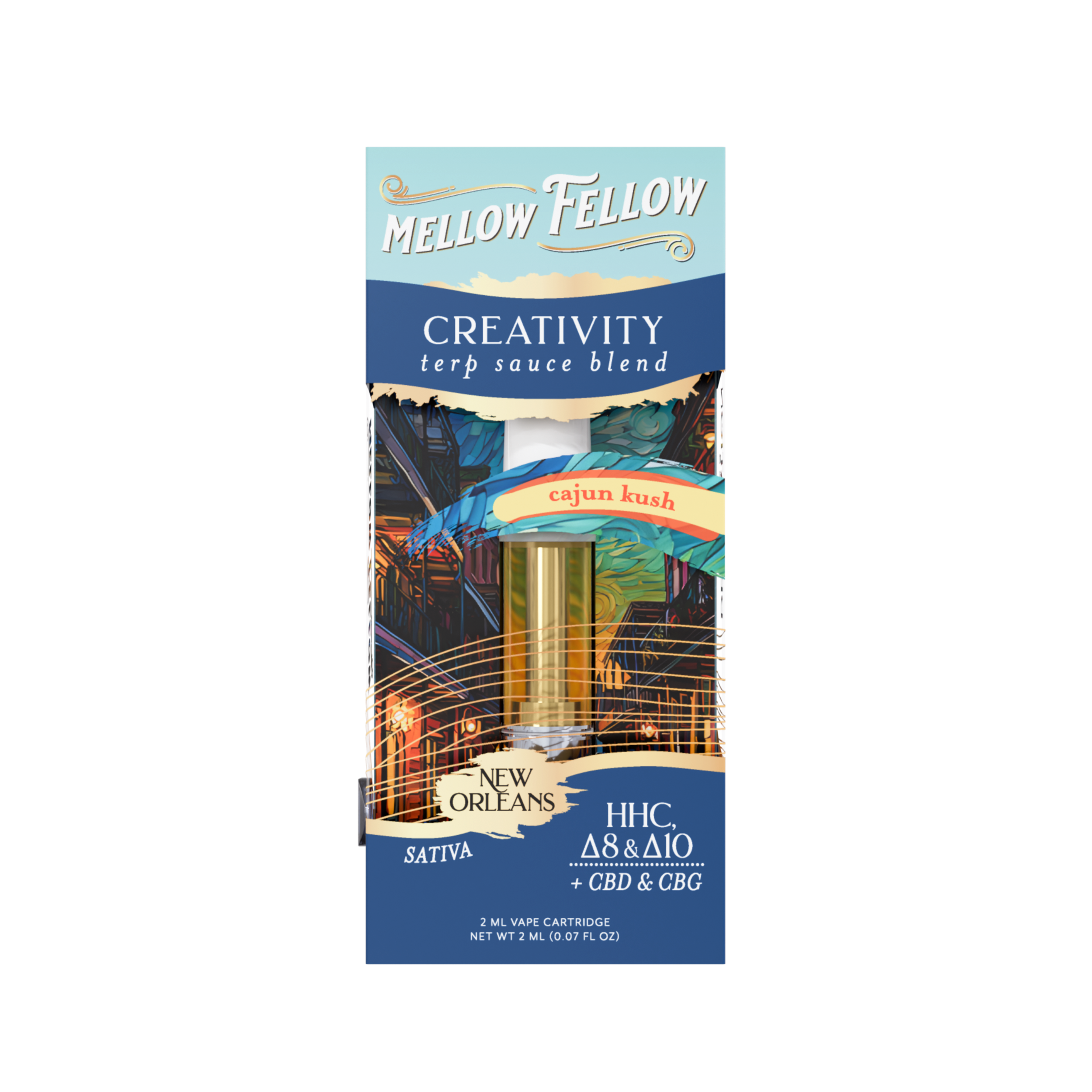 Mellow Fellow - 2g Terp Sauce Destination Blend Series Cartridges (6ct Box)