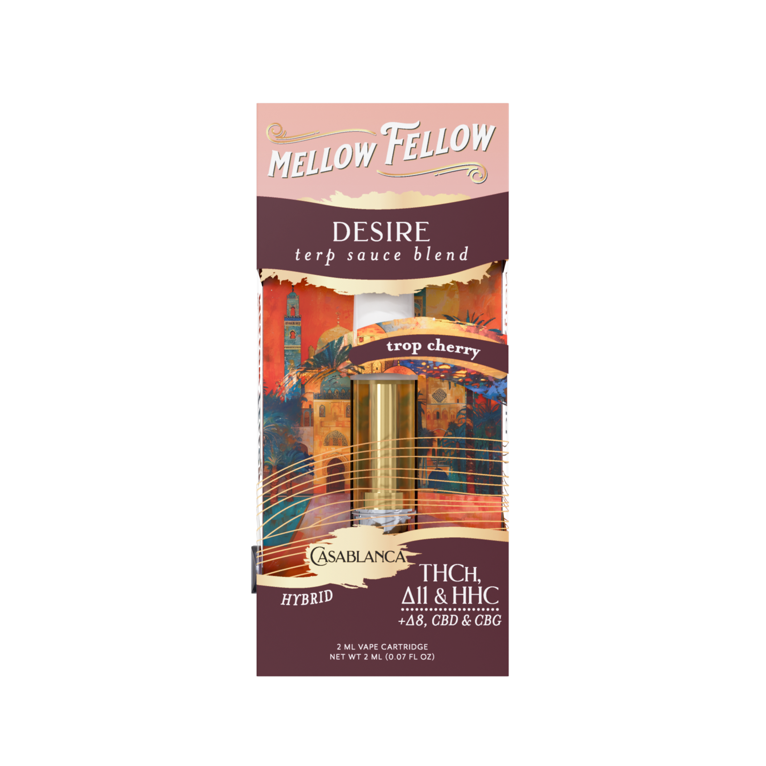 Mellow Fellow - 2g Terp Sauce Destination Blend Series Cartridges (6ct Box)