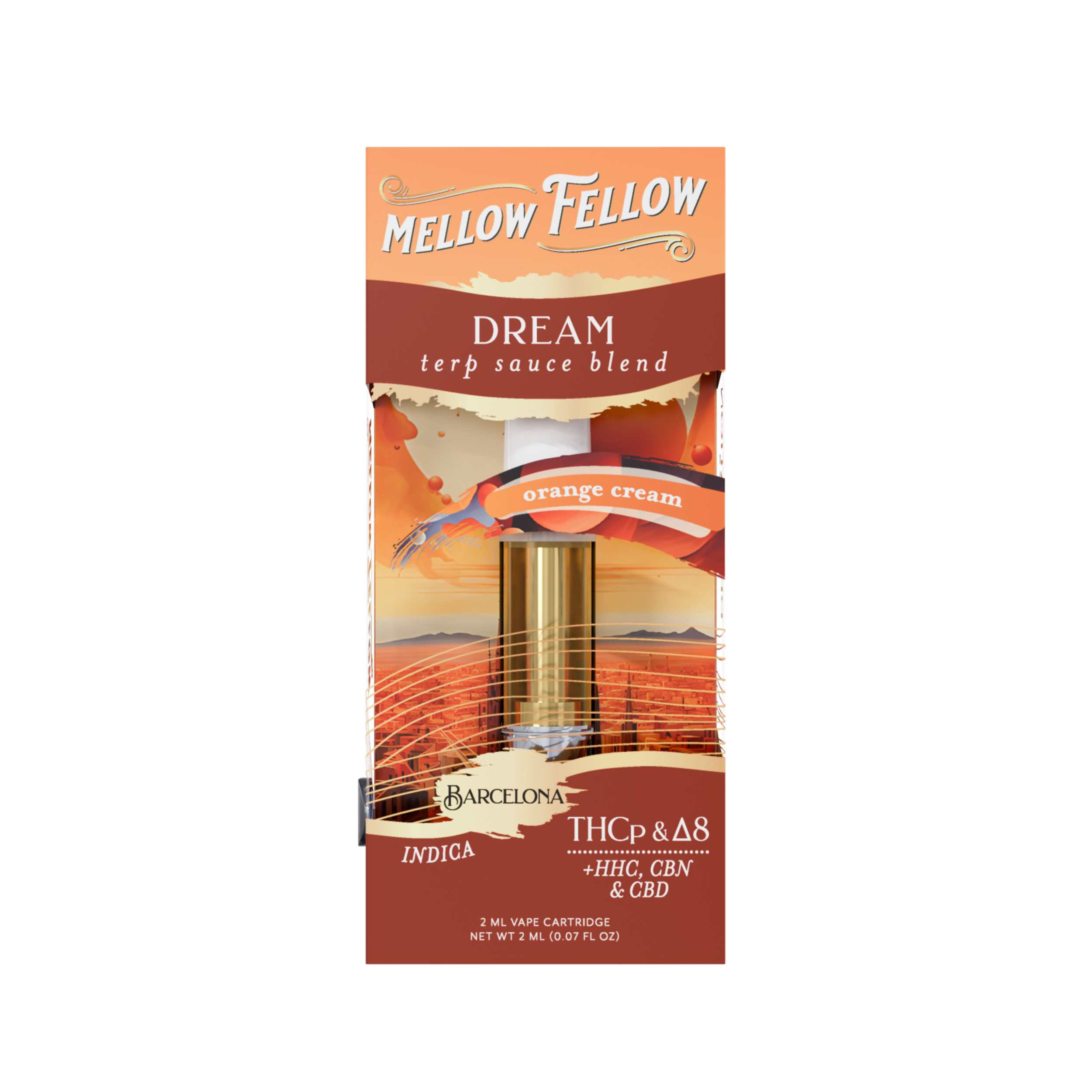 Mellow Fellow - 2g Terp Sauce Destination Blend Series Cartridges (6ct Box)