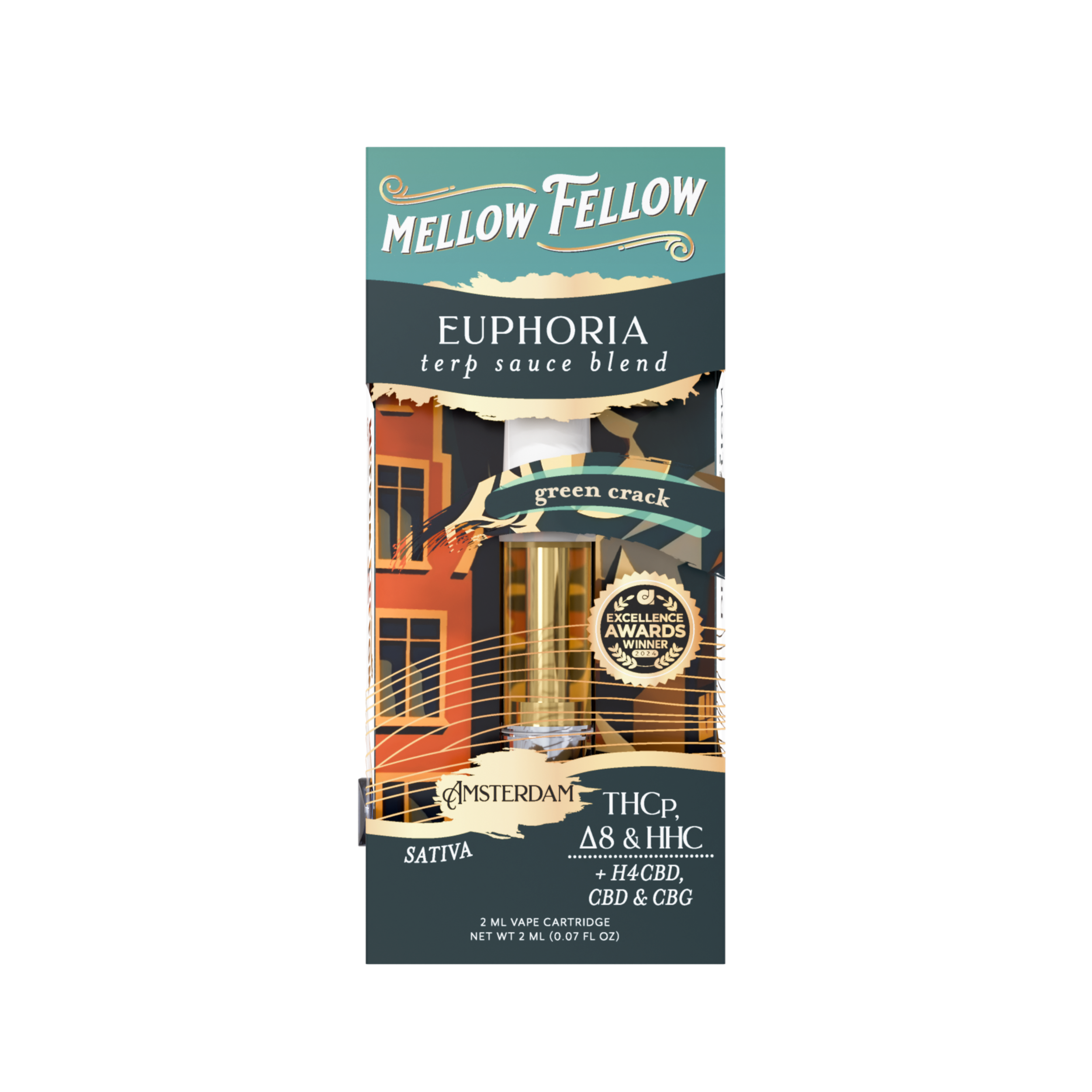 Mellow Fellow - 2g Terp Sauce Destination Blend Series Cartridges (6ct Box)