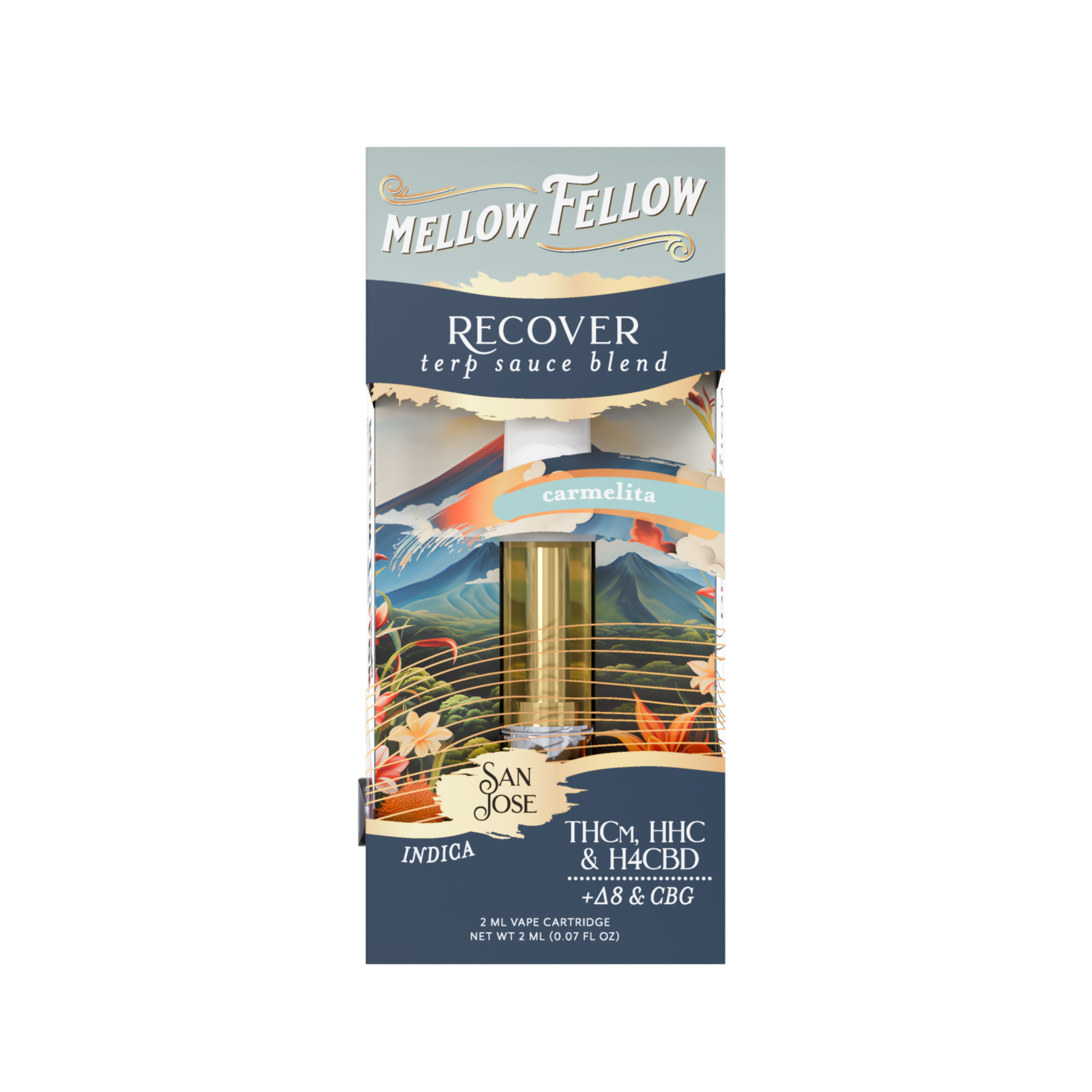 Mellow Fellow - 2g Terp Sauce Destination Blend Series Cartridges (6ct Box)