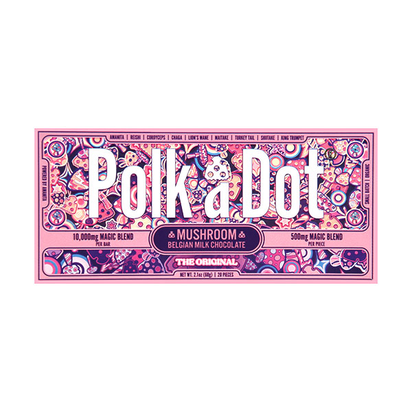 Polka Dot - 10,000mg Amanita Mushroom Chocolate Bar - 10ct. Box