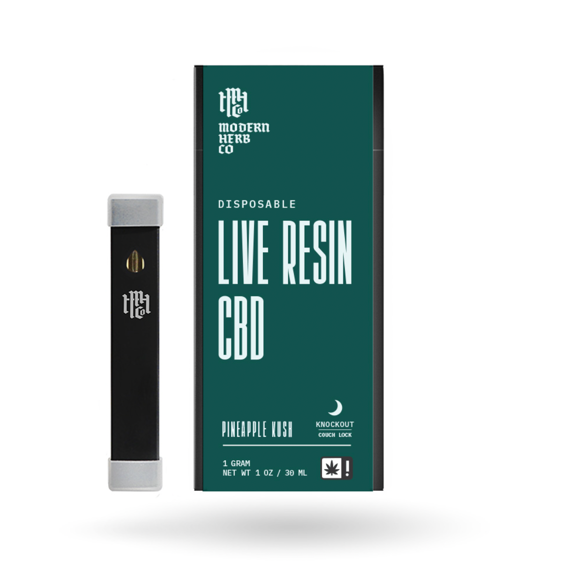 Modern Herb Co - 1g Live Resin CBD Disposable (12ct Box)