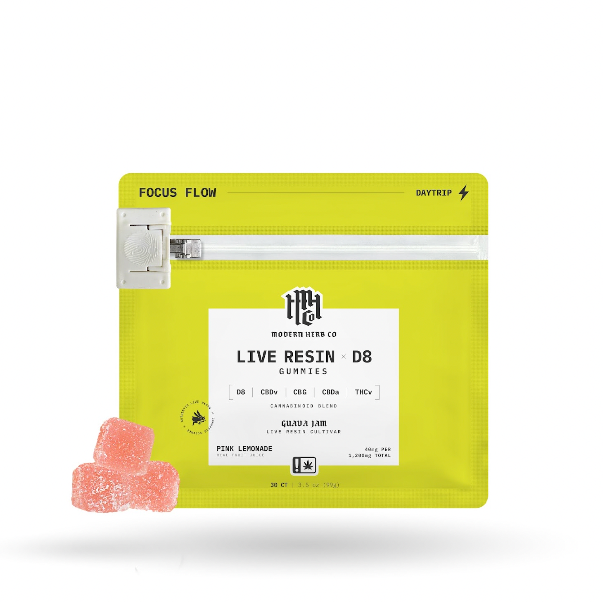 Modern Herb Co - 30ct. 25mg Live Resin D8 Gummies (12ct Box)