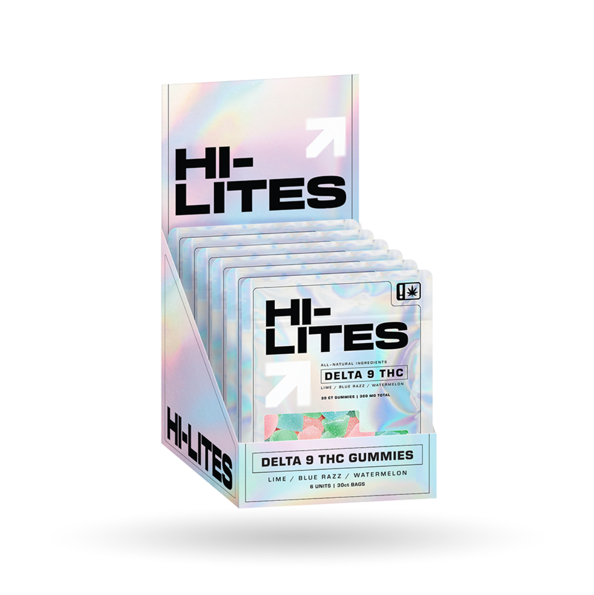 Hi-Lites - 30ct. 10mg D9 Fruit Blast Gummies (6ct Box)