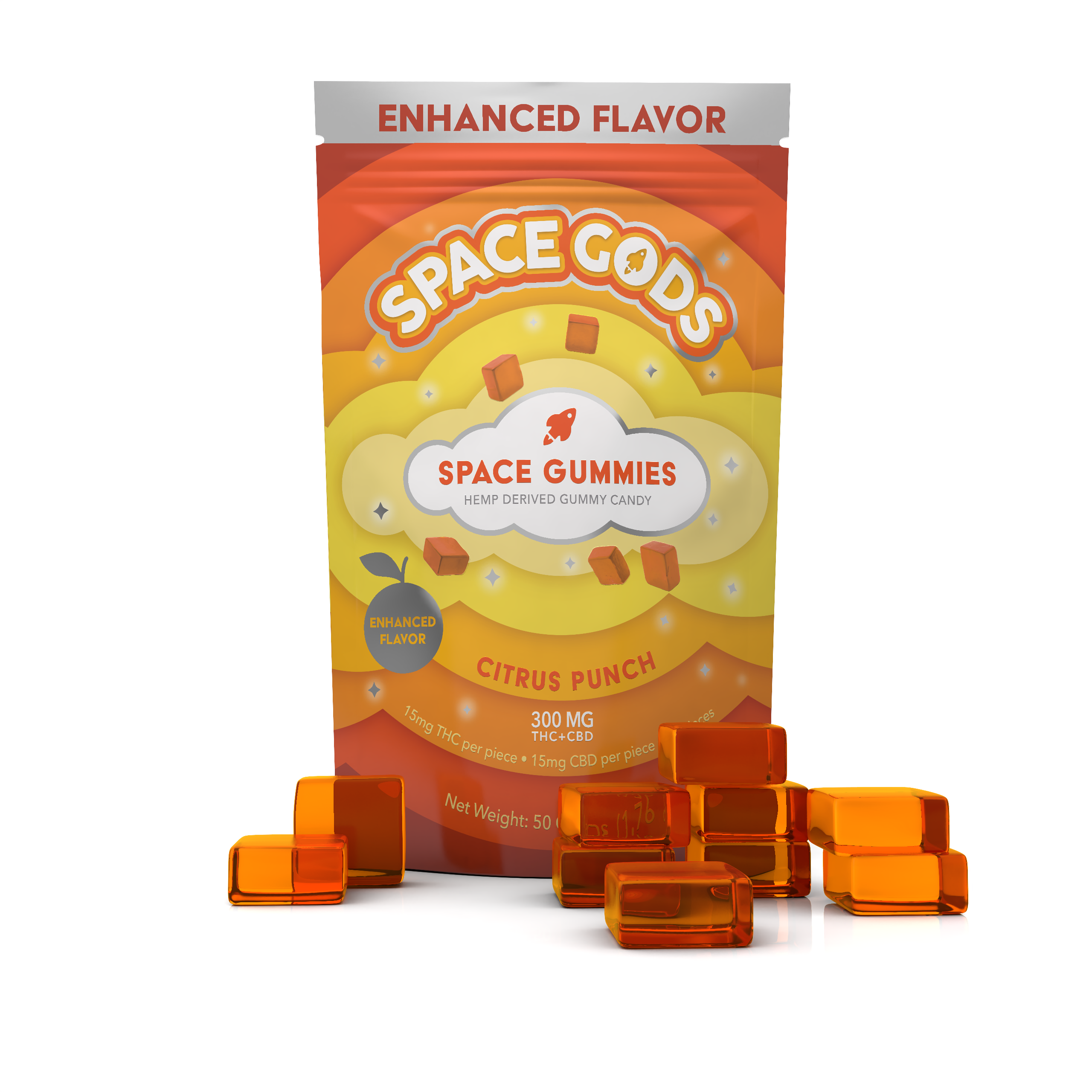 Space Gods - 300mg D9 + CBD Gummies (10ct.)