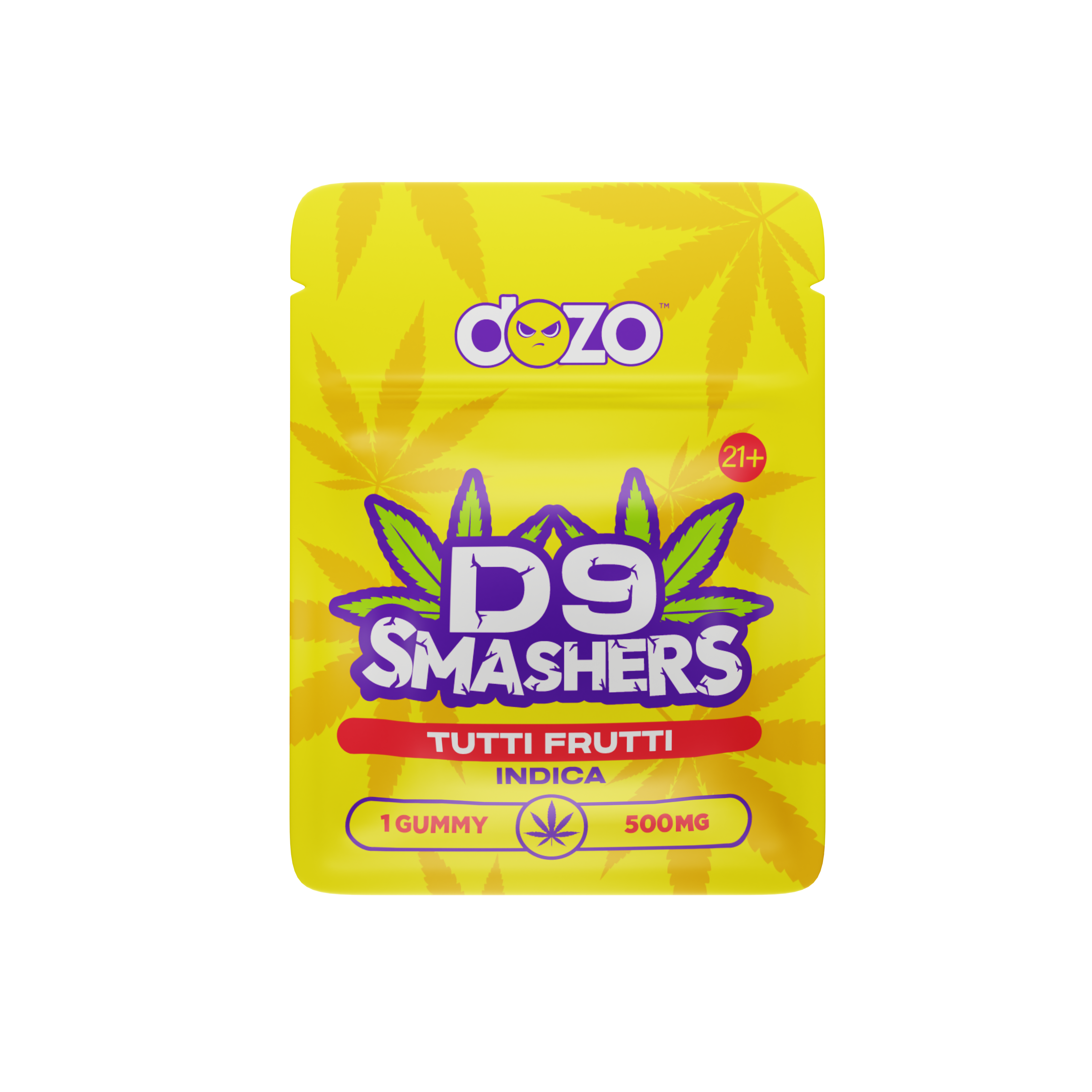 Dozo - 25ct. 500mg Single Pack Gummy D9 Smashers - 12,500mg Box