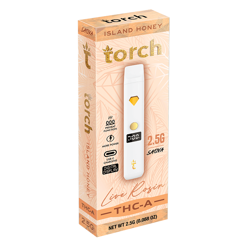 Torch - 2.5g Live Rosin THCA Disposables (5ct.)