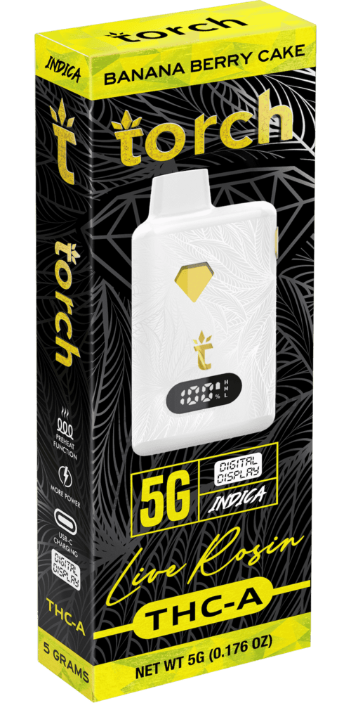Torch - 5g Live Rosin THCA Disposables (5ct.)