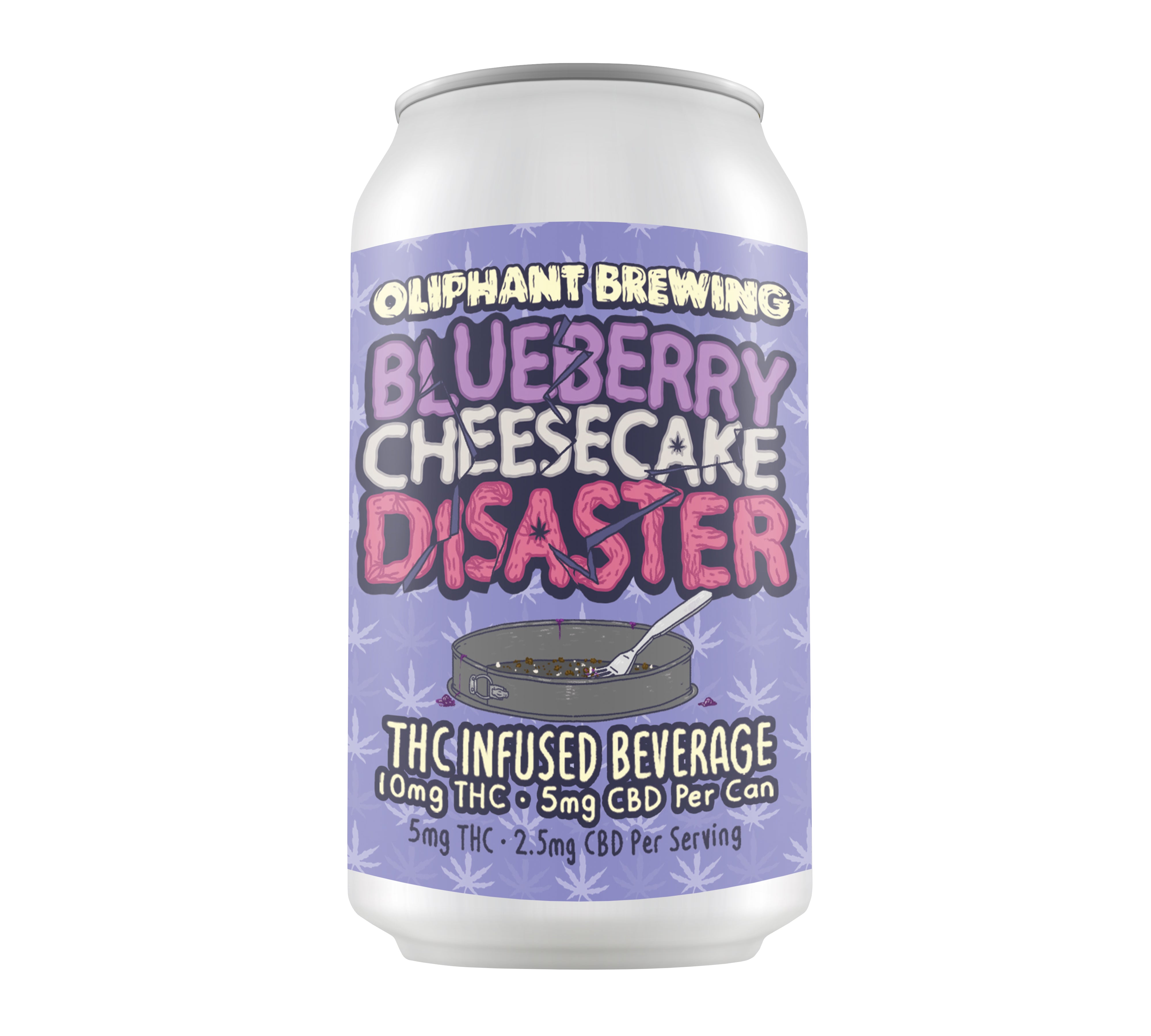 Oliphant Brewing - 12oz 10mg D9 THC - Sparkling Blueberry Cheesecake Disaster (24ct Case)