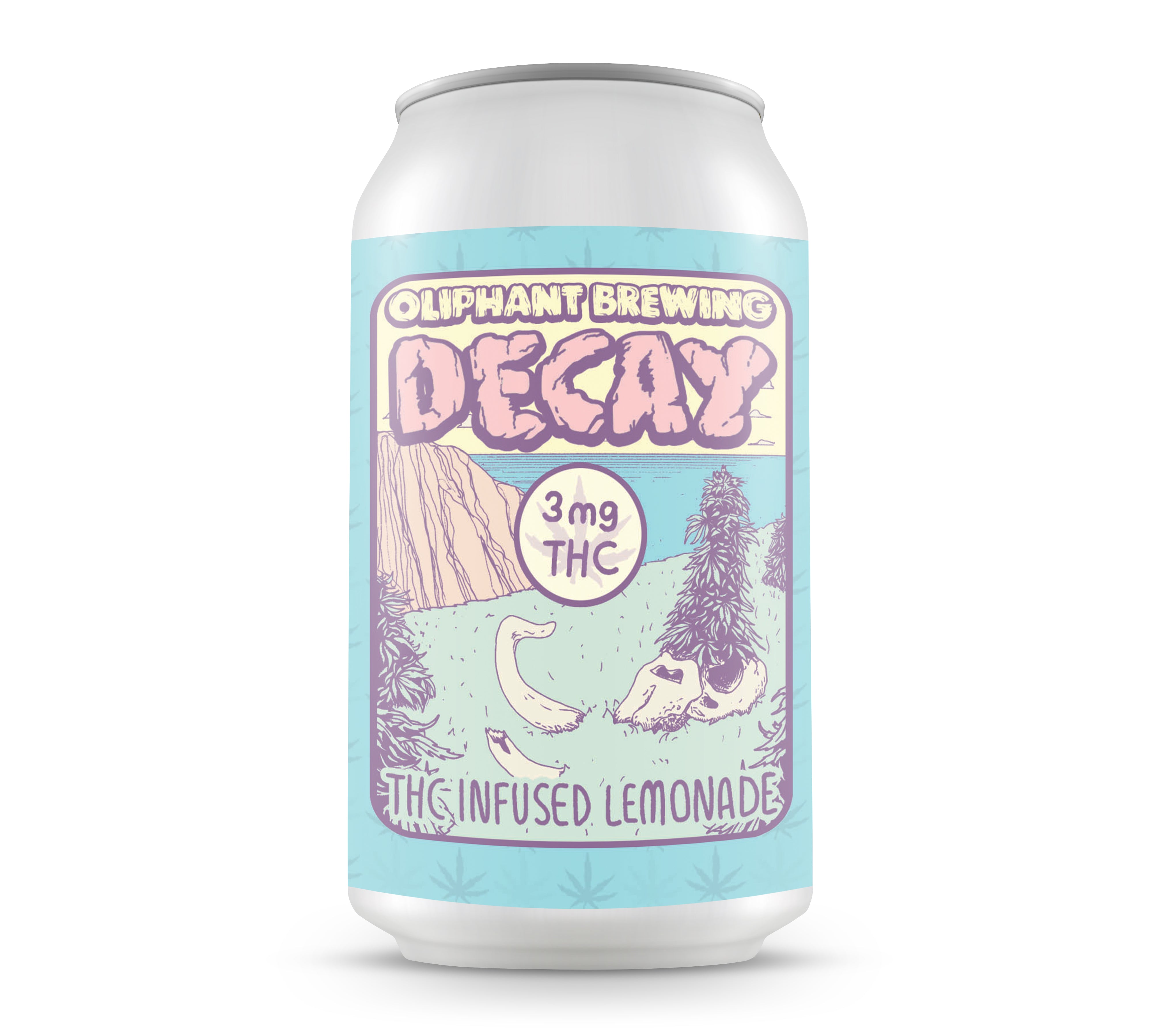 Oliphant Brewing - 12oz 3mg D9 THC - Sparkling Decay Lemonade (24ct Case)