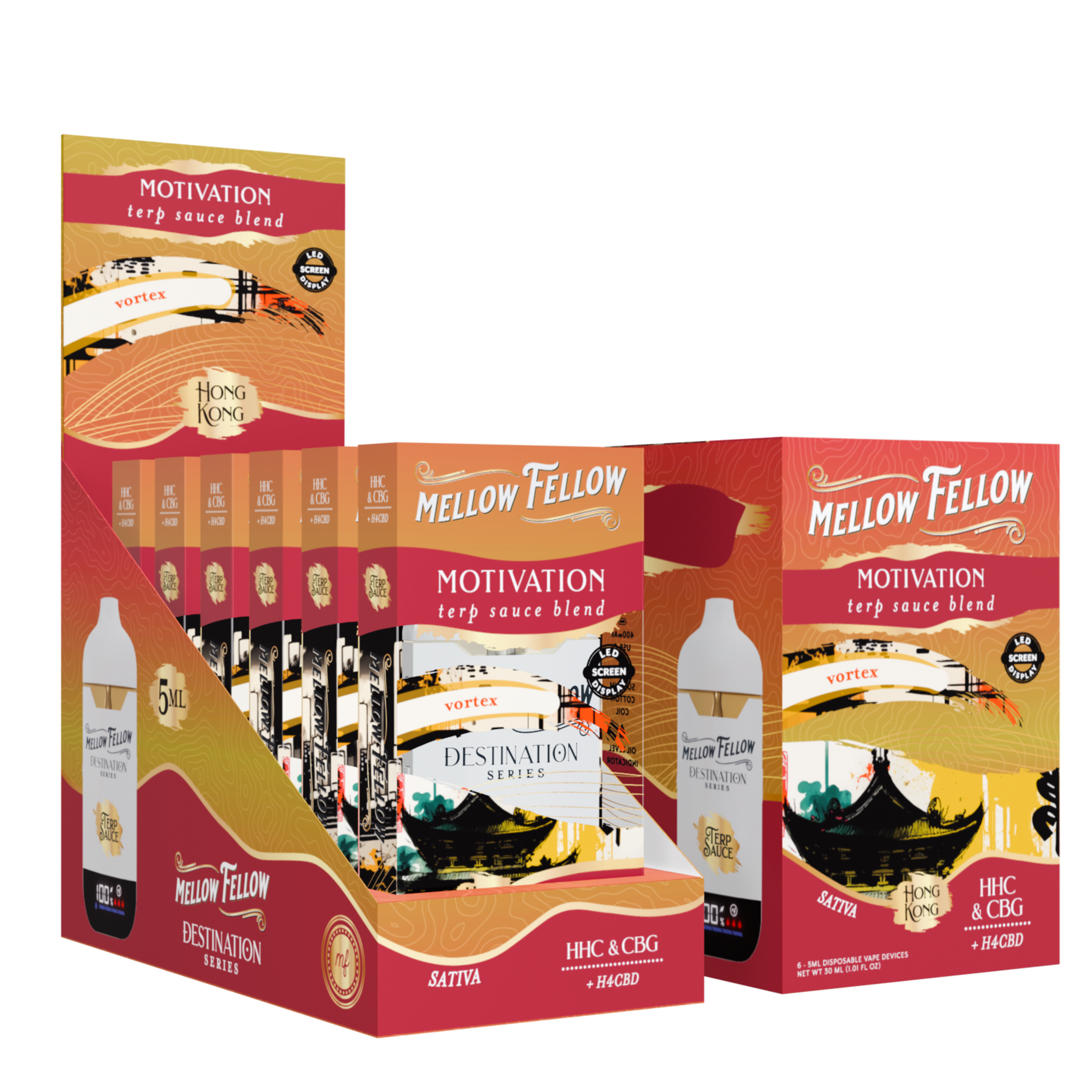 Mellow Fellow - 5g Destination Blend Series Disposables (6ct Box)