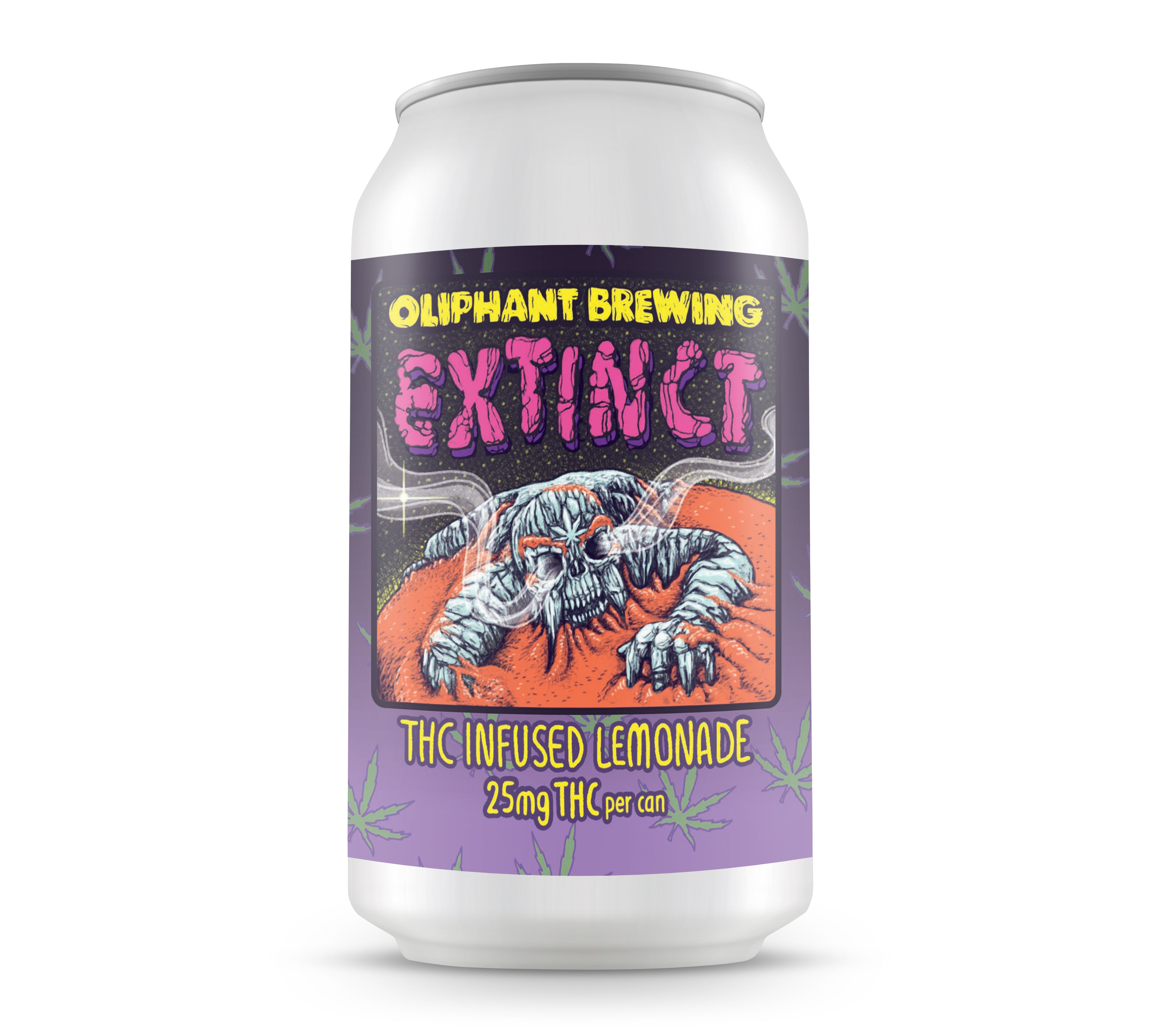 Oliphant Brewing - 12oz 25mg D9 THC - Sparkling Extinct Lemonade (24ct Case)