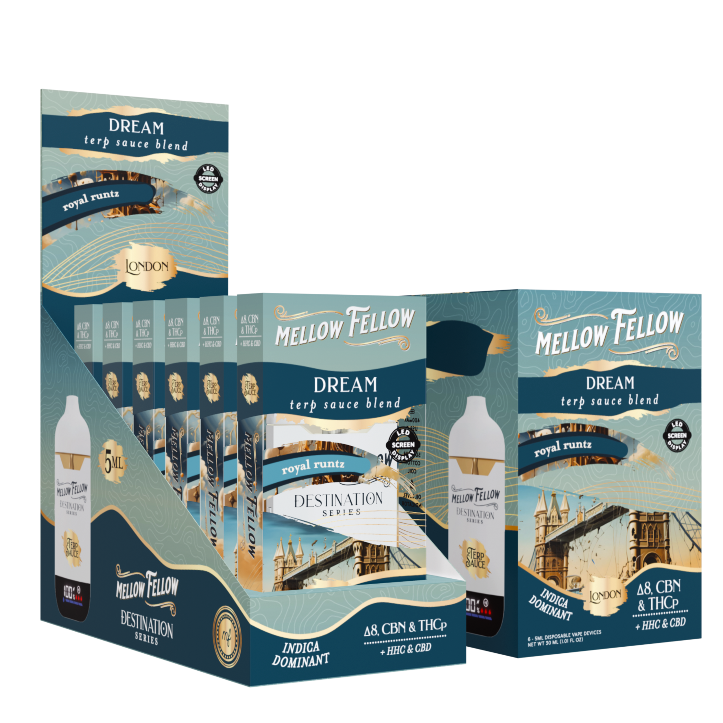 Mellow Fellow - 5g Destination Blend Disposables (6ct Box)