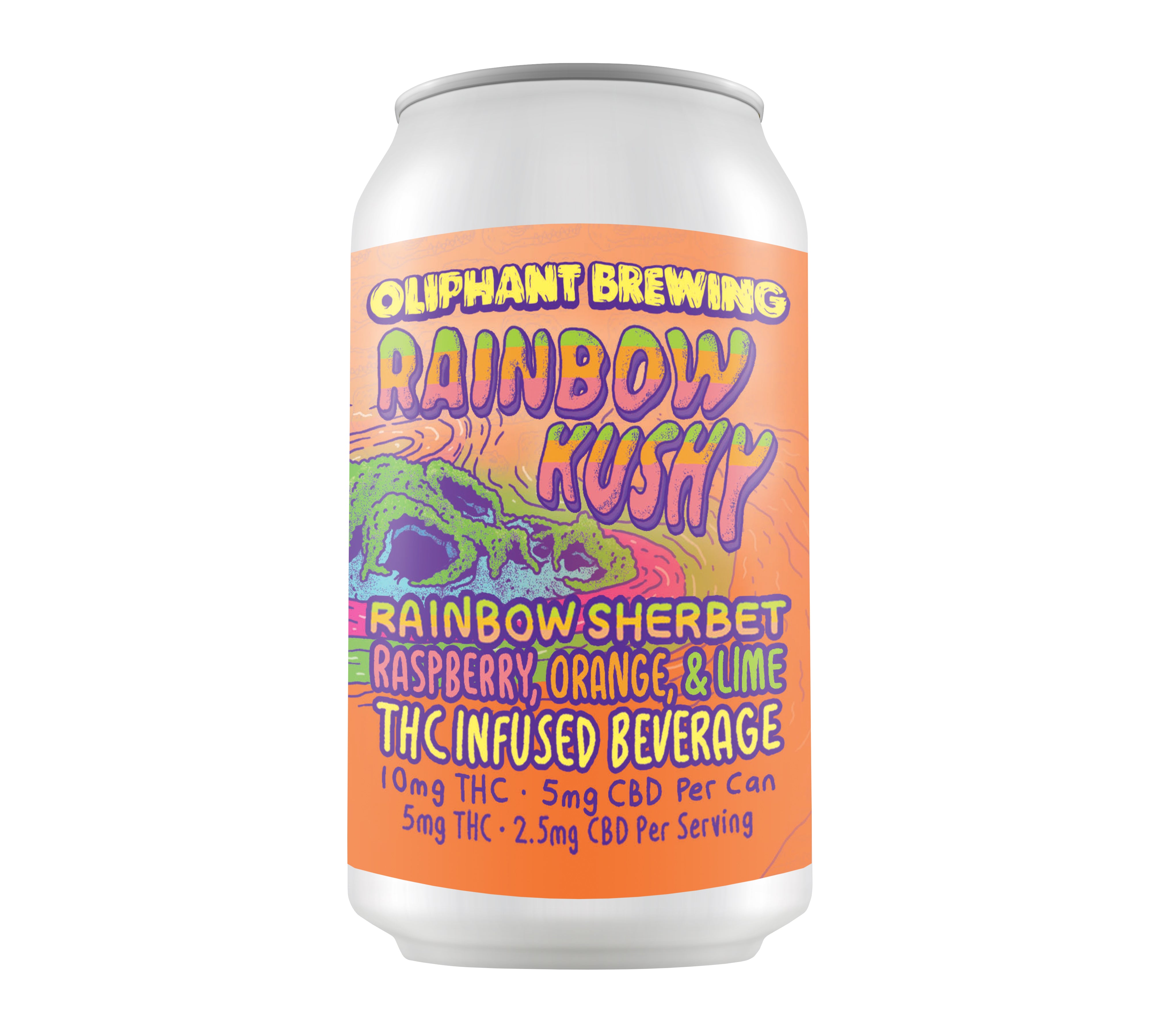 Oliphant Brewing - 12oz 10mg D9 THC - Sparkling Rainbow Kushy (24ct Case)