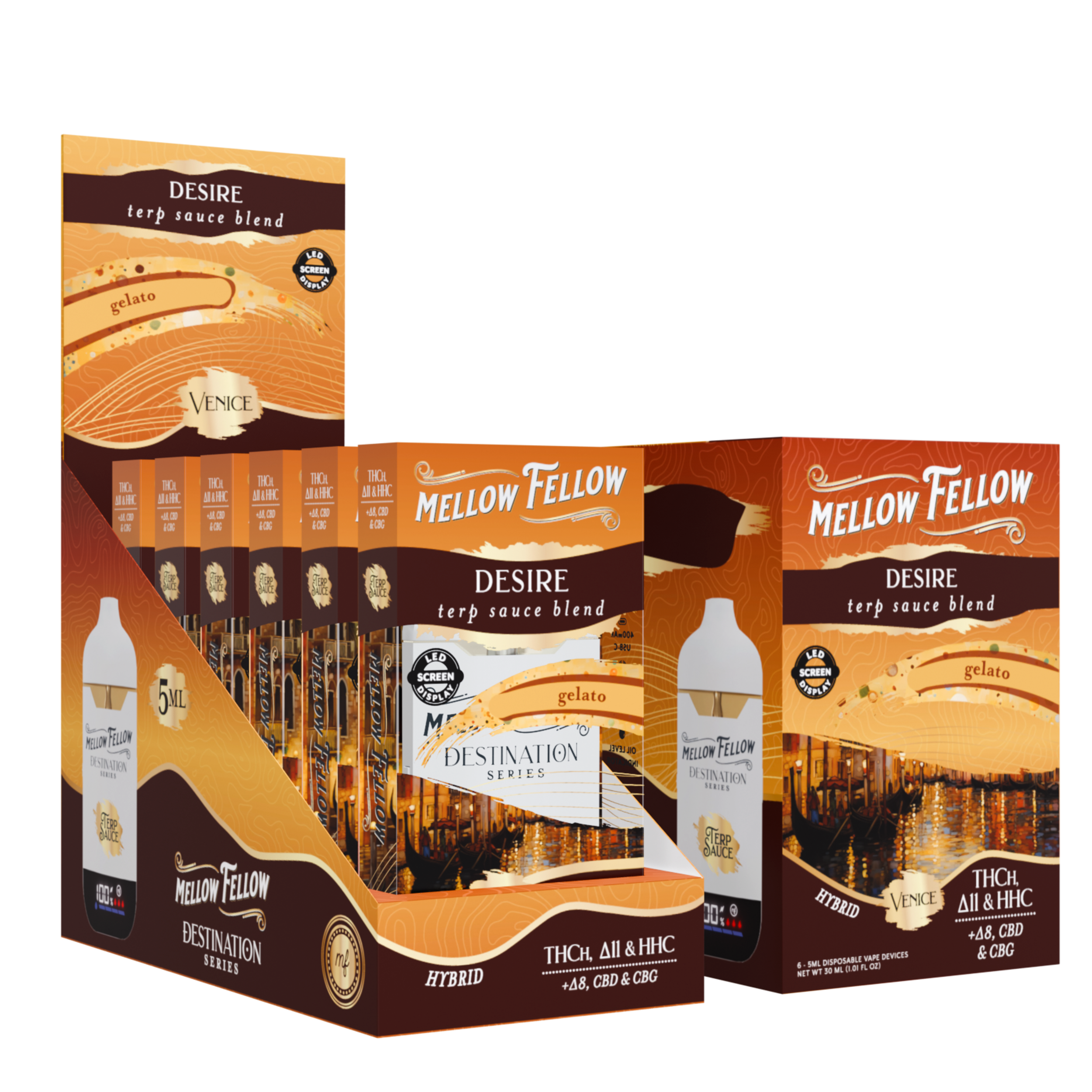 Mellow Fellow - 5g Destination Blend Disposables (6ct Box)