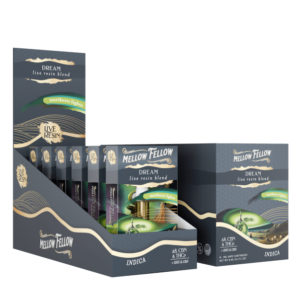 Mellow Fellow - 1g Live Resin Blend Cartridges (6ct Box)