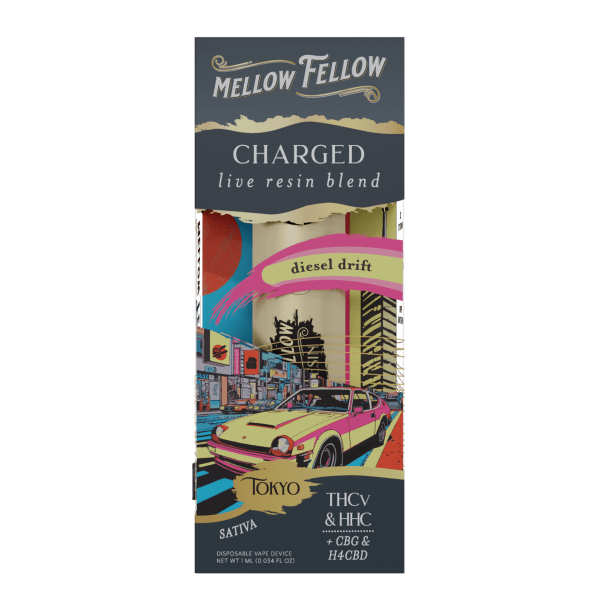 Mellow Fellow - 1g Live Resin Destination Blend Series Disposable (6ct)